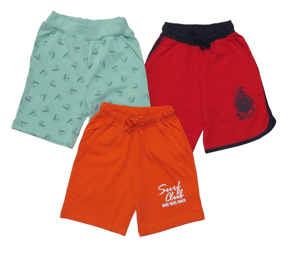 Clothe Funn Boys Regular Shorts, Combo 1