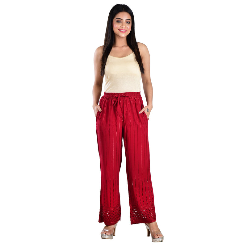 Women's Palazzo, Red