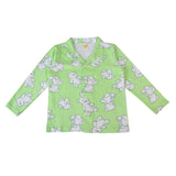 Clothe Funn Boys Cotton Night Suit Set , Light Green