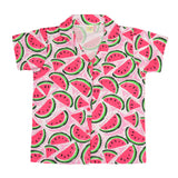 Clothe Funn Girls Cotton Watermelon Printed Night Suit, Fuschia