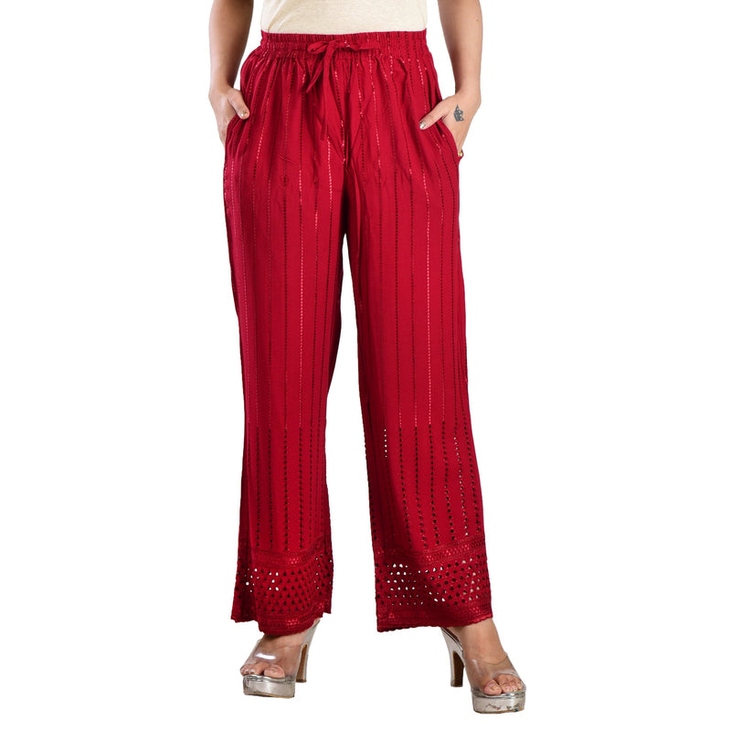 Women's Palazzo, Red