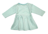 Clothe Funn Baby Girls Full Sleeve Dress Coral & Mint (Pack of 2)