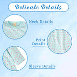 Clothe Funn Baby Girls Full Sleeve Dress Sky Blue & Neon Orange (Pack of 2)