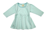 Clothe Funn Baby Girls Full Sleeve Dress Coral & Mint (Pack of 2)