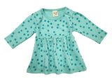 Clothe Funn Baby Girls Full Sleeve Dress Pink & Mint Green (Pack of 2)