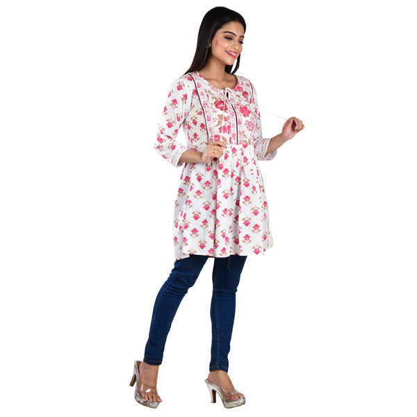 Cotton Kurti with Embroidery