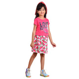 Clothe Funn Girls Frock, Watermelon