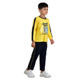 Clothe Funn Boys Co-Ord Set, Yellow & Navy