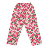 Clothe Funn Girls Cotton Watermelon Printed Night Suit, Fuschia