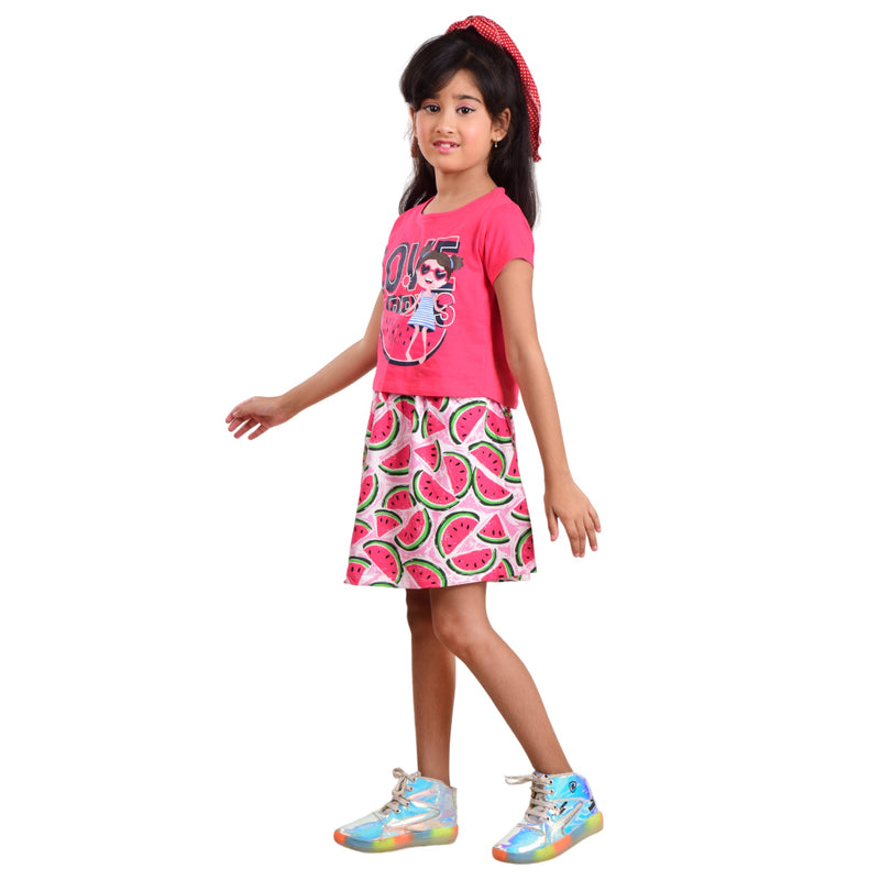 Clothe Funn Girls Frock, Watermelon