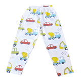 Clothe Funn Boys Cotton Night Wear Set , Gold & White AOP