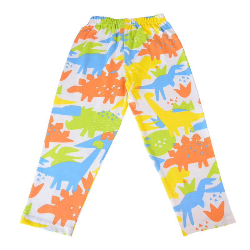 Clothe Funn Boys Cotton Night Suit Set, Orange