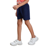 Clothe Funn Boys Regular Shorts, Maroon/Navy Mel, Combo:-2 (Pack Of 2)