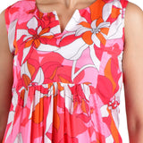 Floral Printed Flaired Dress