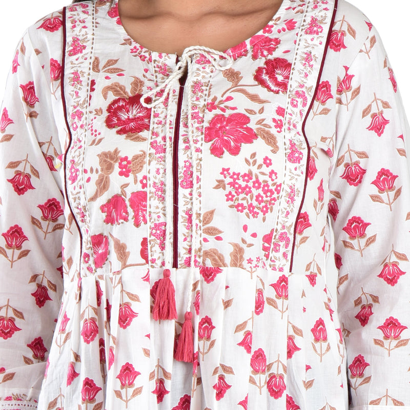 Cotton Kurti with Embroidery