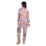 Abstract Floral Printed Co-ord Set