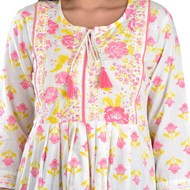 Cotton Kurti with Embroidery