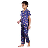 Clothe Funn Boys Night suit, Airforce Truck AOP