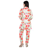 Tulip Print Co-ord Set with Jacket