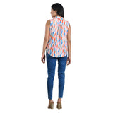 Printed Sleeveless Shirt