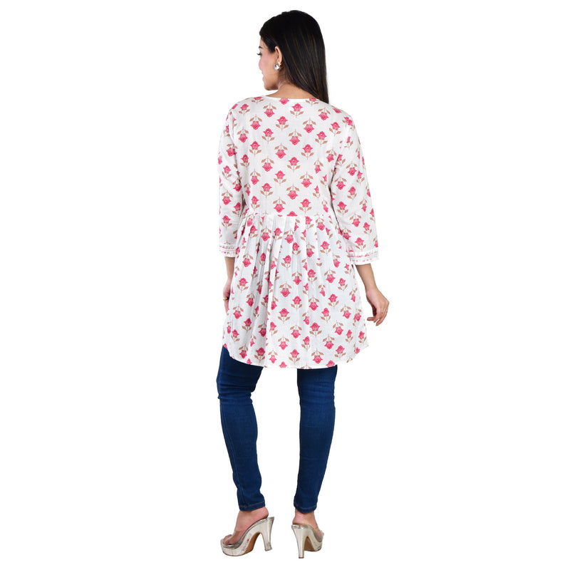 Cotton Kurti with Embroidery