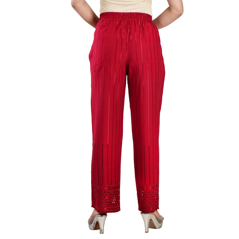 Women's Palazzo, Red