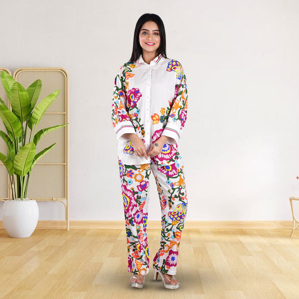 Placement Printed Floral Co-Ord Set