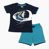 Clothe Funn Baby Boy's Space Printed Cotton Coordinate Set