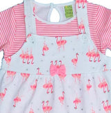 Clothe Funn Baby Girl's Swan Printed Dress, White
Frock & Full Sleeve T-shirt