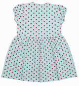 Clothe Funn Baby Girl's Cap Sleeves Dotted Printed Dress, Aqua
Cap Sleeve Frock