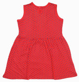 Clothe Funn Baby Girl's Sleeveless Dotted Printed Dress, Coral
Sleeveless Frock