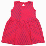 Clothe Funn Baby Girl's Sleeveless Dotted Printed Dress, Fuschia
Sleeveless Frock