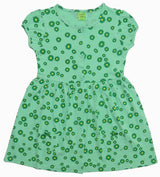 Clothe Funn Baby Girl's Cap Sleeves Floral Printed Dress, Lt. Green AOP
Cap Sleeve Frock