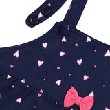 Clothe Funn New Born Baby Girl's Heart Printed Dress, Navy/Coral
Frock & Short Sleeve T-shirt