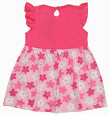 Clothe Funn New Born Baby Girl's Flower Printed Designer Dress, Pink AOP
Cap Sleeve Frock