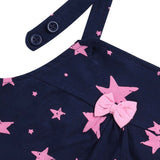 Clothe Funn New Born Baby Girls Star Printed Dress, Pink/Navy
Frock & Cap Sleeve T-shirt