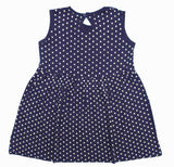 Clothe Funn Baby Girl's Sleeveless Dotted Printed Dress, Purple
Sleeveless Frock