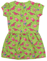 Clothe Funn Baby Girl's Fancy Ice Cream Printed Dress, Green AOP
Short Sleeves Frock