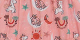 Clothe Funn Baby Girl's Unicorn Printed Fancy Dress, Peach AOP
Short Sleeves Frock