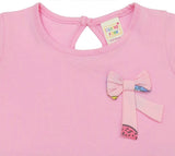 Clothe Funn Baby Girl's Donut Printed Fancy Triple Layered Dress, Pink AOP
Short Sleeves Frock