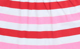 Clothe Funn New Born Baby Girl's Striped Printed Dress, White
Cap Sleeve Frock