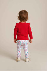 Clothe Funn Baby Girls Cup Printed Full Sleeve T-Shirt & Full Pant Set, Red/White
Full Sleeve T-Shirt & Pant