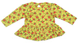 Clothe Funn Baby Girls Floral Printed Full Sleeve T-Shirt & Full Pant Set, Yellow AOP/Coral
Full Sleeve Top & Pant