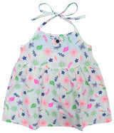 Clothe Funn Baby Girls Floral Printed Co-Ord Set, White
Spaghetti Strap Top & Shorts