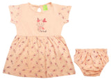 Clothe Funn Baby Girls Ice Cream Printed Frock With Bloomer, Light Peach
Short Sleeves Frock & Bloomer