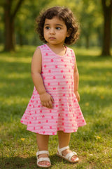 Clothe Funn Baby Girls Printed Frocks, Combo 1:- Mint/Blue/Pink (Pack Of 3)
Sleeveless Frocks
