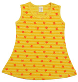 Clothe Funn Baby Girls Printed Frocks, Combo 2:- Lemon/Blue/Gold (Pack Of 3)
Sleeveless Frocks