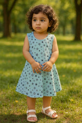 Clothe Funn Baby Girls Printed Frocks Combo 4:- Lemon/Peach/Blue (Pack Of 3)
Sleeveless Frocks