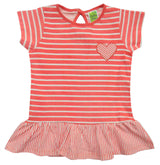 Clothe Funn Baby Girls Stripe Printed Frock With Bloomer, Peach
Short Sleeves Frock & Bloomer