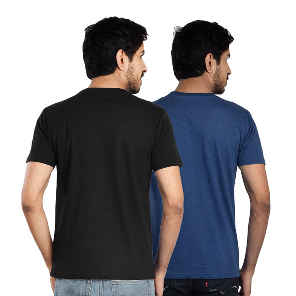Clothe Funn Mens Round Neck T-Shirt, Combo-12